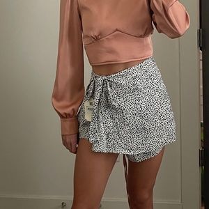 polka dot skort